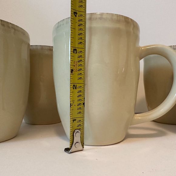 RACHAEL RAY "Cucina" Almond Cream Mug/Cup set of 6 -HTF/RARE - Picture 9 of 10